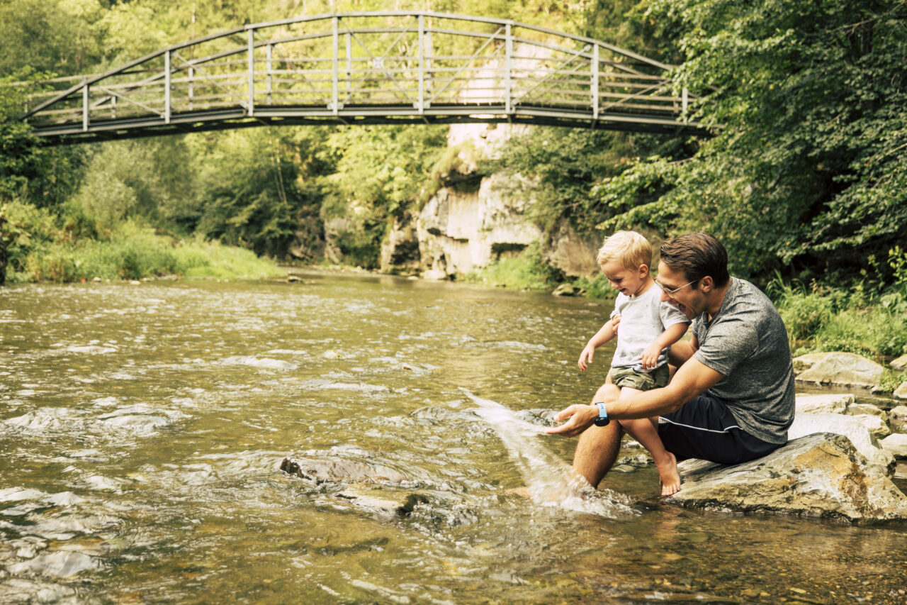 Abkühlung in der Raabklamm im steirischen Almenland